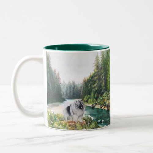 Mug with Kees in forest