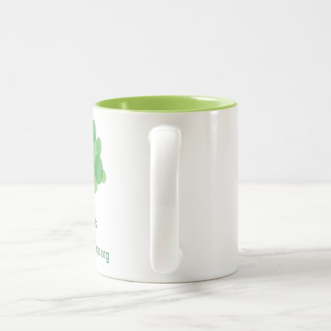 Mug with Lime Green Inside - Left (Handle)