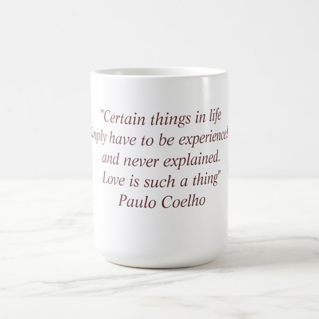 Mug with Paulo Coelho Quote (Center)