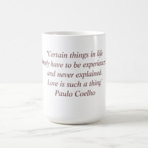 Mug with Paulo Coelho Quote