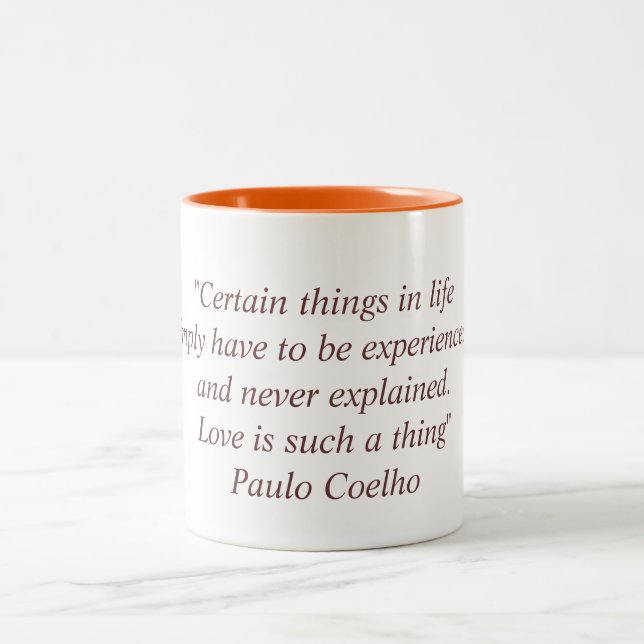 Mug with Paulo Coelho Quote (Center)