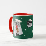 Mug with photos and snowflakes