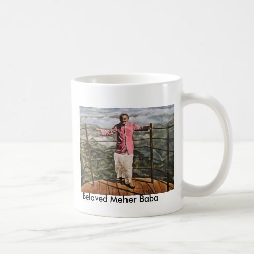 Mug with poainting of Meher Baba