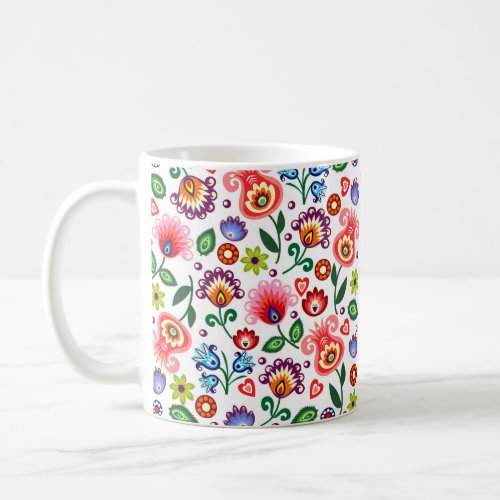 mug with polish pattern folk