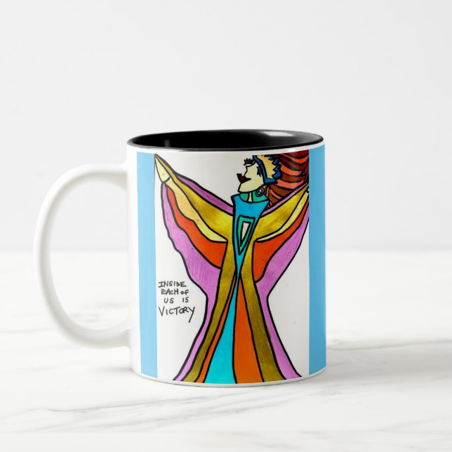 Mug with pop art and positive vibe (Left)