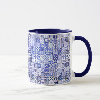 Mug with Portugese Tiles Pattern - Azulejos