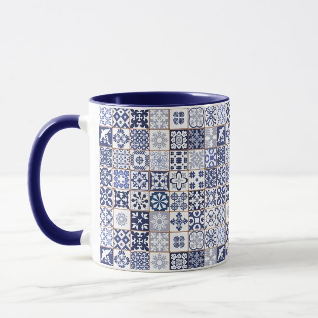 Mug with Portugese Tiles Pattern - Azulejos