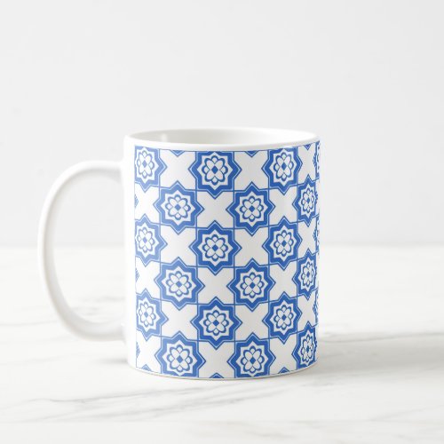 Mug with Portugese Tiles Pattern _ Azulejos