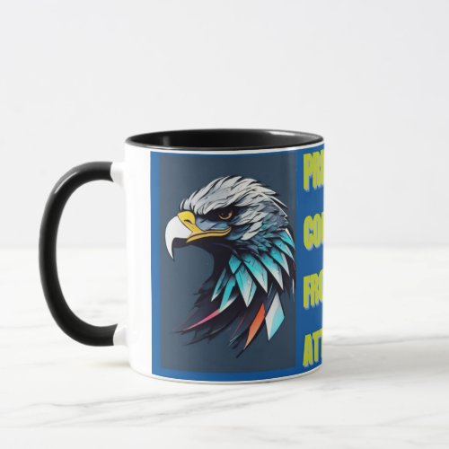 Mug with pride and attitude statement and logo