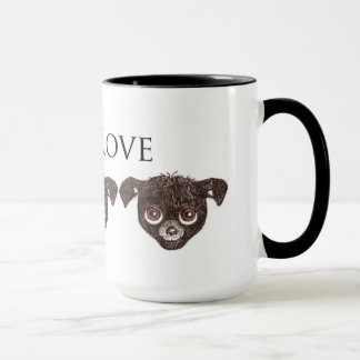 Mug with puppy faces