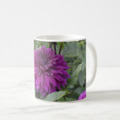 Mug with purple dahlia (Front Right)
