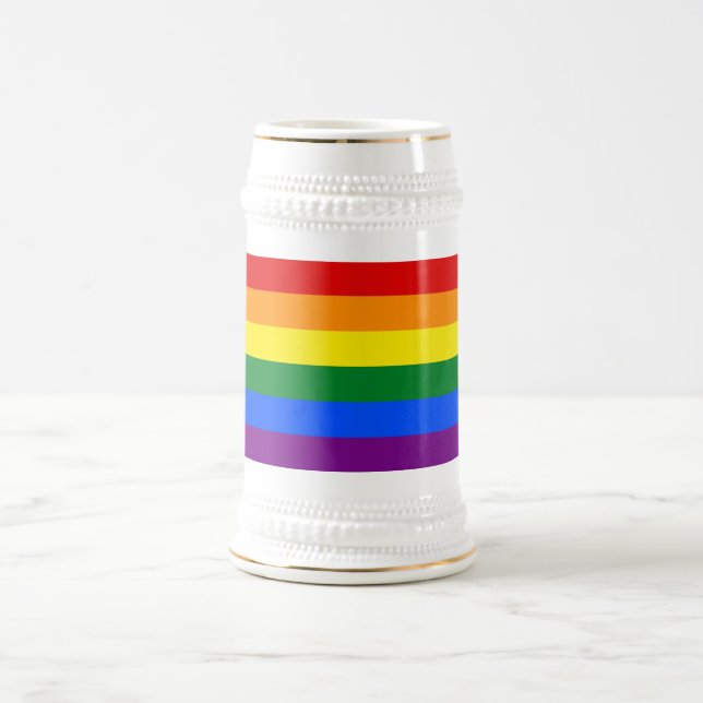Mug with Rainbow LGBT Flag (Center)