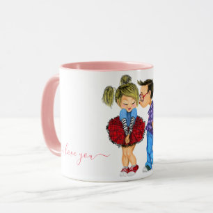 Mug with Romantic Couple - Love