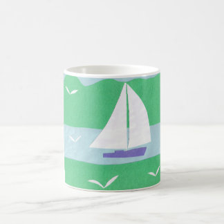Mug with Sailboat Scene
