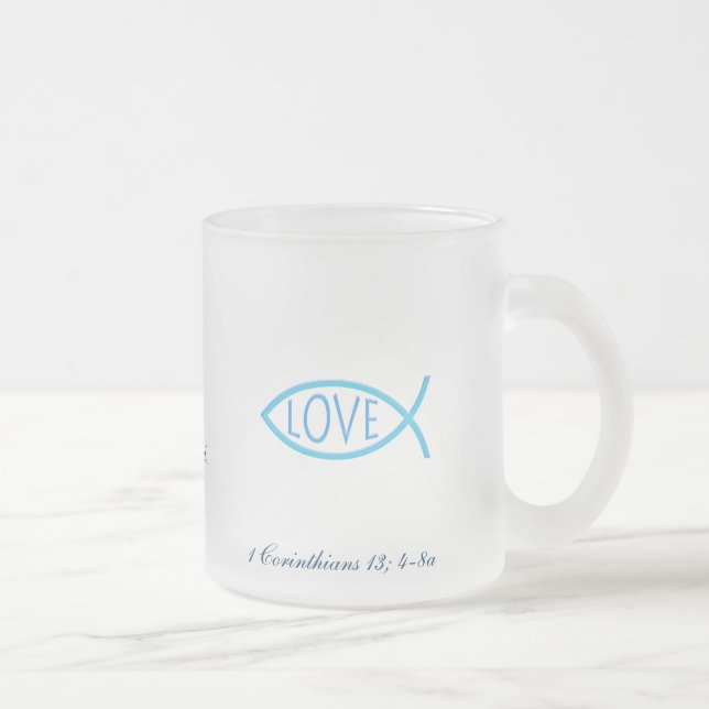 Mug with Scripture - 1 Corinthians 13, 4-8a (Right)