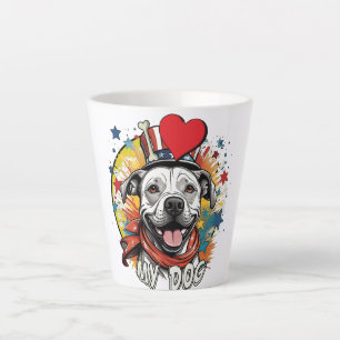 mug with smiling pitbull