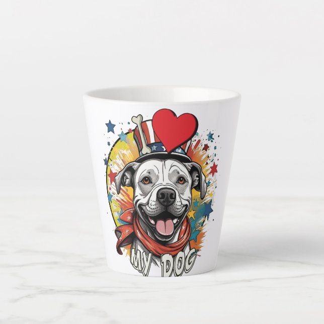 mug with smiling pitbull (Front)