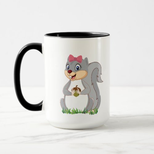 Mug with squirrel