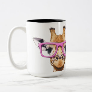 Mug with sweet pink giraffe