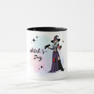 Mug with the Design of a Cute Witch: Magic in Ever