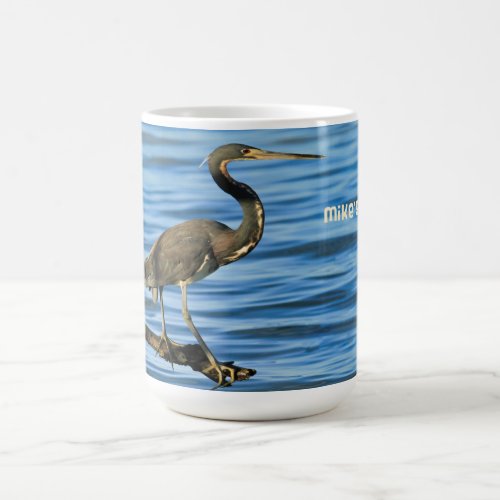 Mug with Tri Colored Heron on Branch