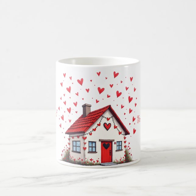 Mug with Valentine's Day design (Center)