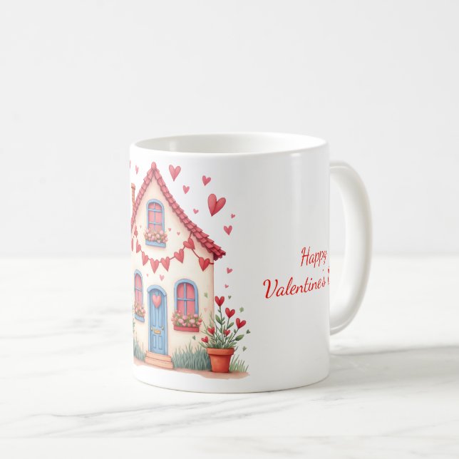 Mug with Valentine's Day design (Front Right)