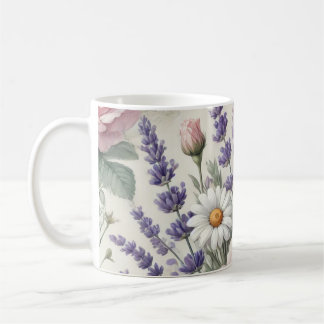 Mug with Watercolor Floral Pattern 2/6