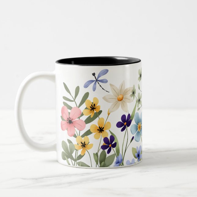 Mug Wrap, Sublimation Design Flowers (Left)