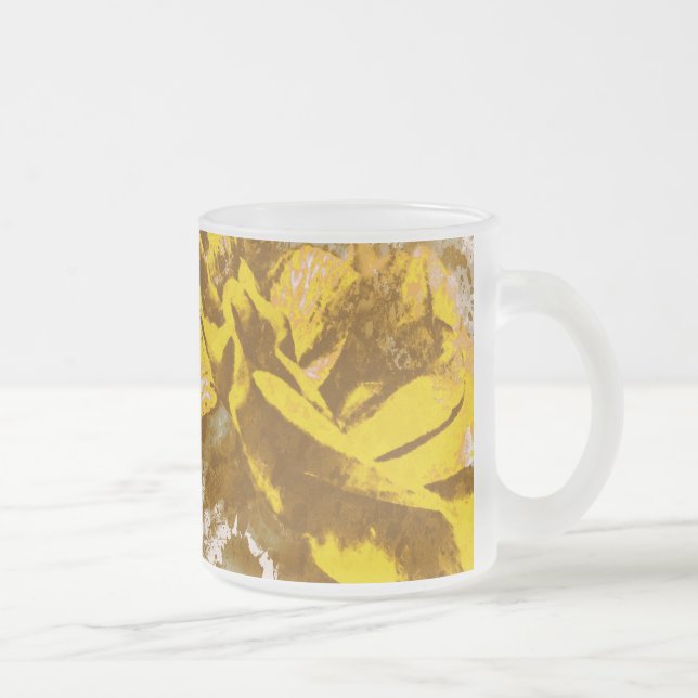 Mug Yellow Rose Watercolor (Right)