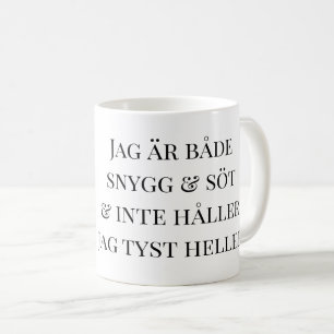 Mugg cat I'm both handsome and cute Coffee Mug