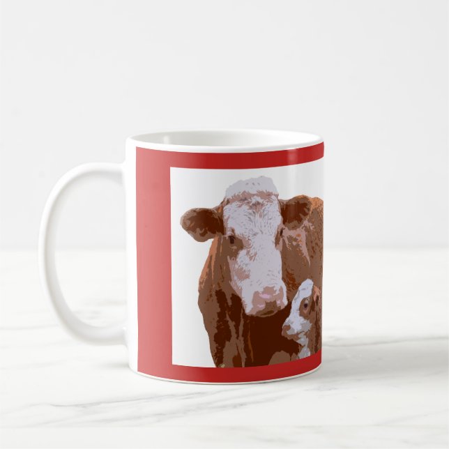 Mugging Cows Coffee Mug (Left)