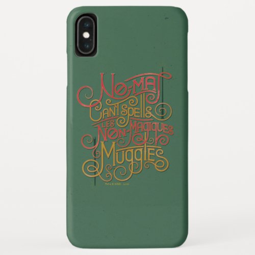 MUGGLE Localized Translations Graphic iPhone XS Max Case