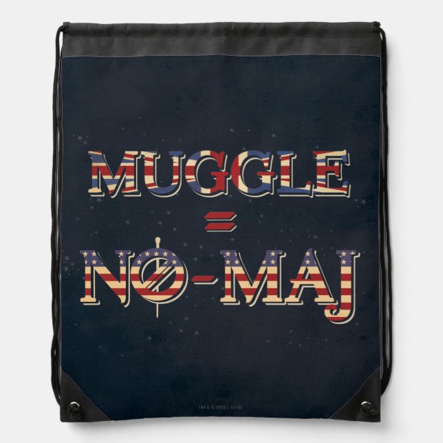 MUGGLE™ = NO-MAJ™ DRAWSTRING BAG (Front)