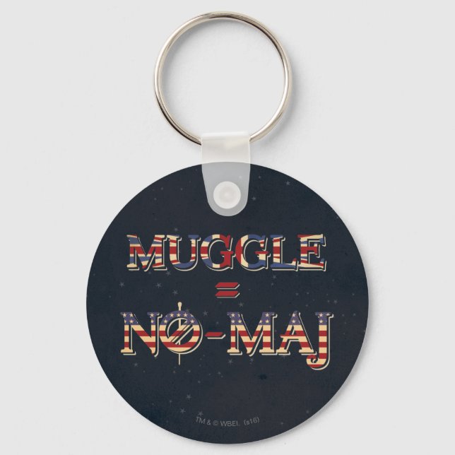 MUGGLE™ = NO-MAJ™ KEYCHAIN (Front)