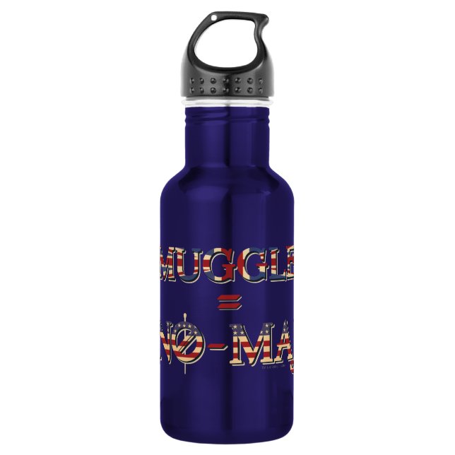 MUGGLE™ = NO-MAJ™ STAINLESS STEEL WATER BOTTLE (Front)