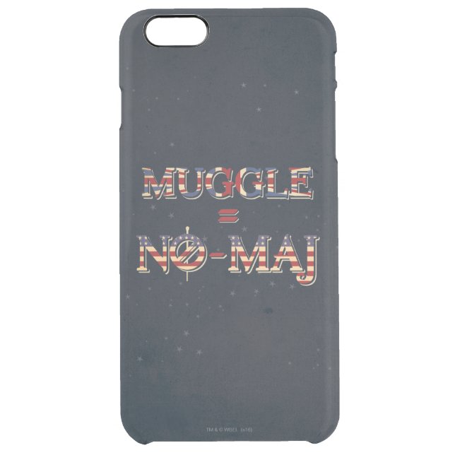 MUGGLE™ = NO-MAJ™ UNCOMMON iPhone CASE (Back)