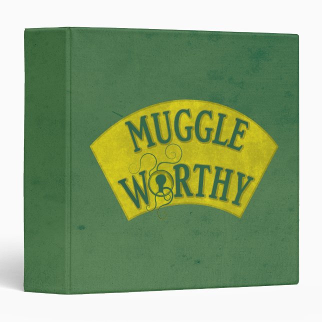 MUGGLE WORTHY™ 3 RING BINDER (Front/Spine)