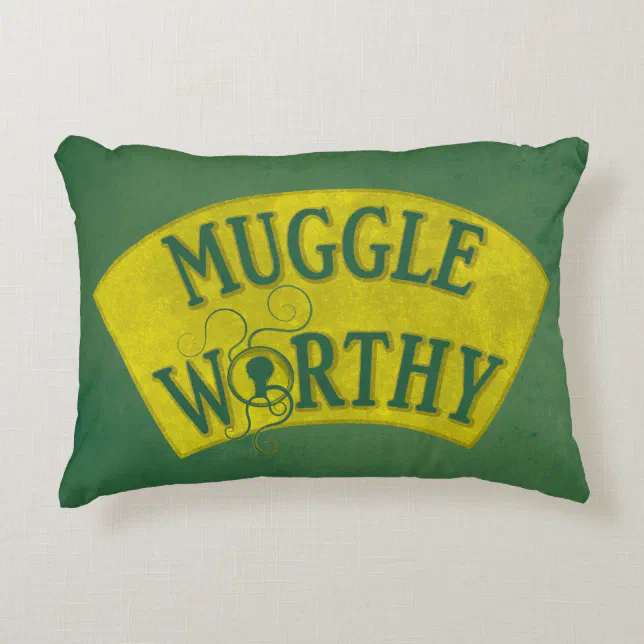 MUGGLE WORTHY™ ACCENT PILLOW | Zazzle