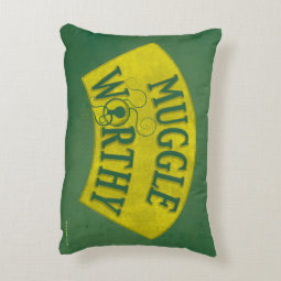 MUGGLE WORTHY™ ACCENT PILLOW | Zazzle
