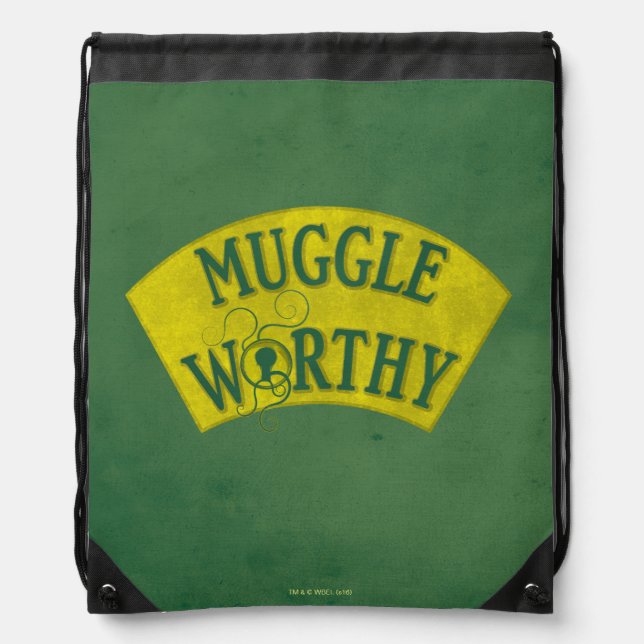MUGGLE WORTHY™ DRAWSTRING BAG (Front)