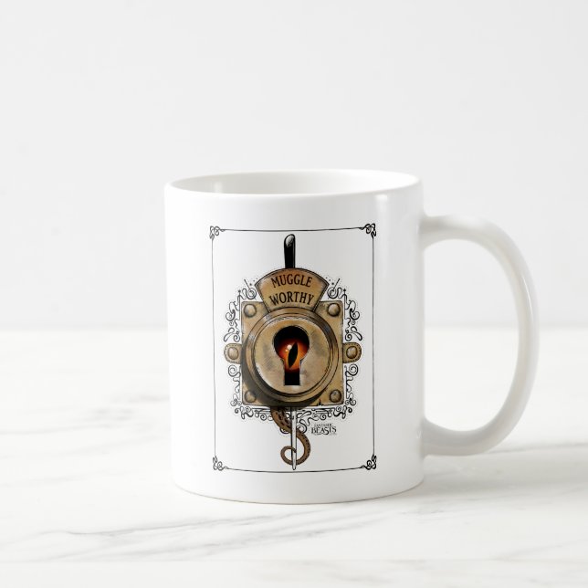 MUGGLE WORTHY™ Lock Coffee Mug (Right)