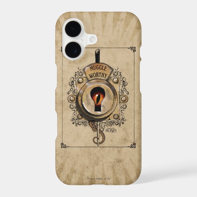 MUGGLE WORTHY™ Lock Iphone Case (Back)
