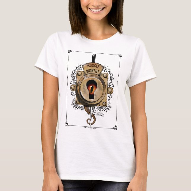 MUGGLE WORTHY™ Lock T-Shirt (Front)