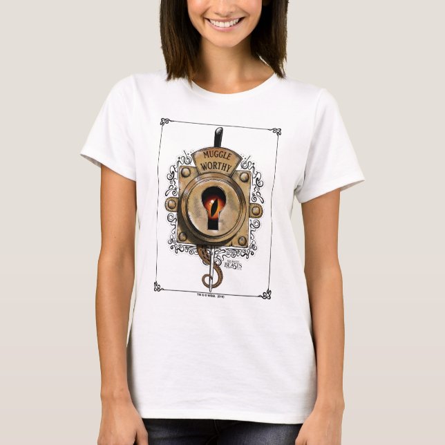 MUGGLE WORTHY™ Lock T-Shirt (Front)