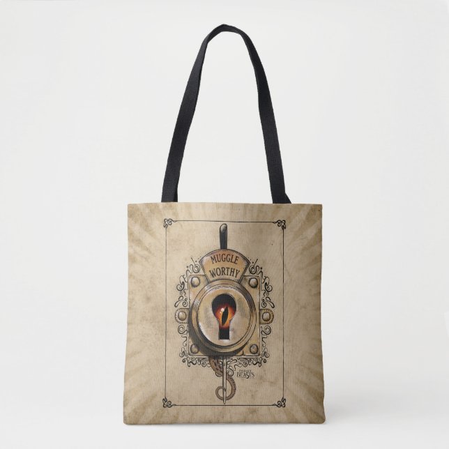 MUGGLE WORTHY™ Lock Tote Bag (Front)