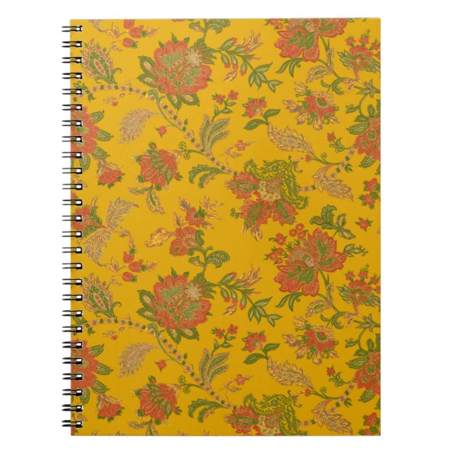 mughal art motifs and borders textile digital ethn notebook (Front)