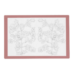Mughal Design on a Laminated Placemat
