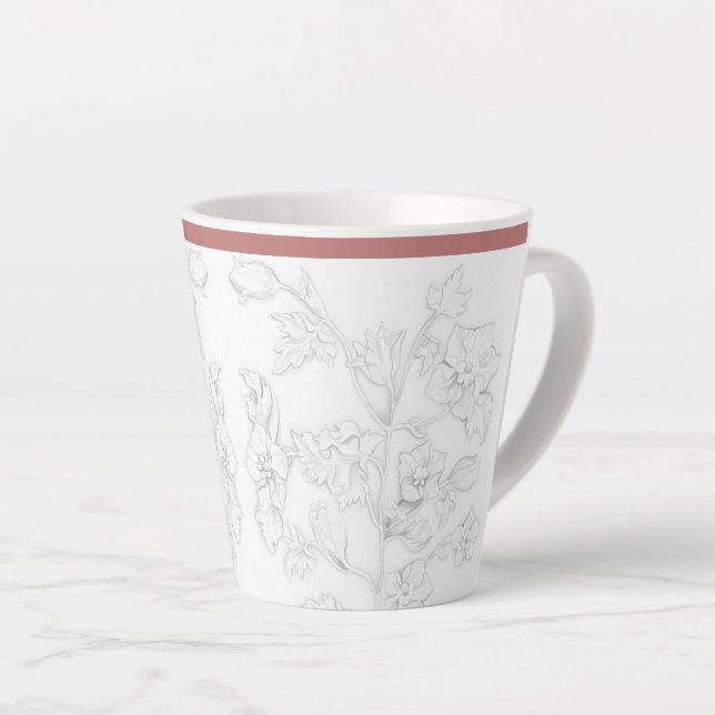 Mughal Design on a Small Latte Mug (Right Angle)