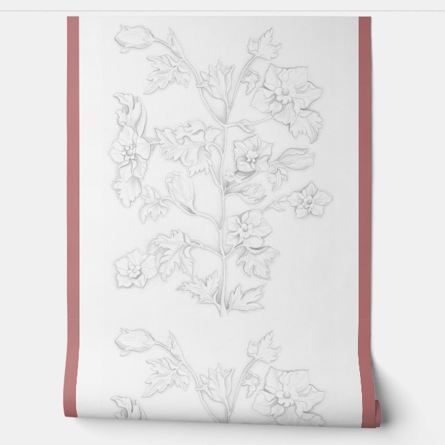 Mughal Design on a  Wallpaper (Unrolling)